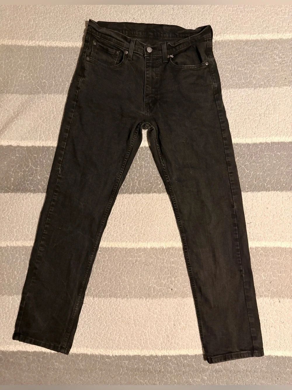 Levi’s Black Men's Size W32 L32 Slim Straight Jeans W/ Pockets